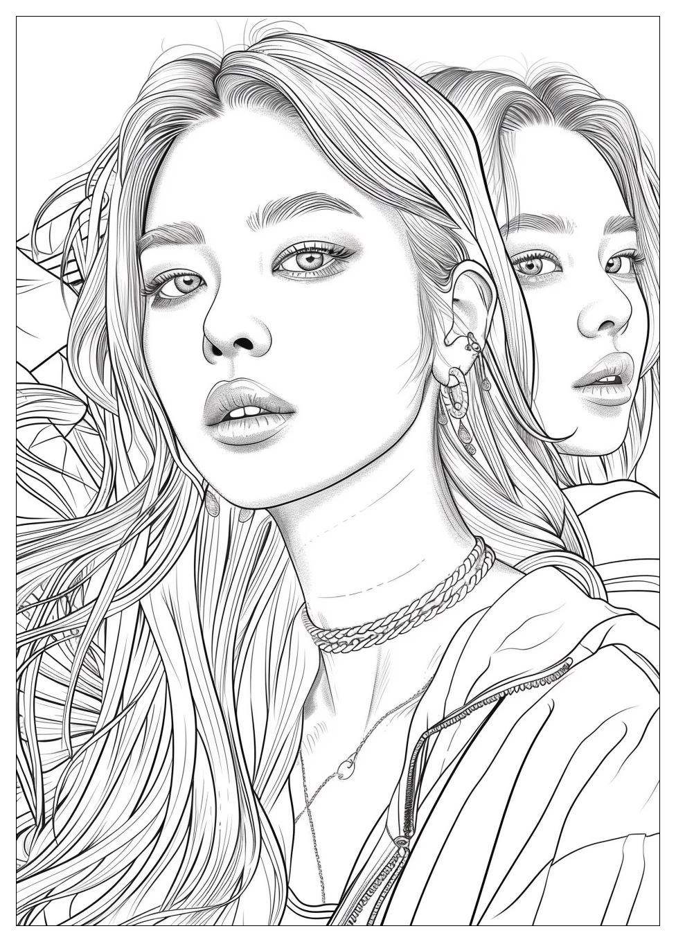 Blackpink Coloring Pages-17