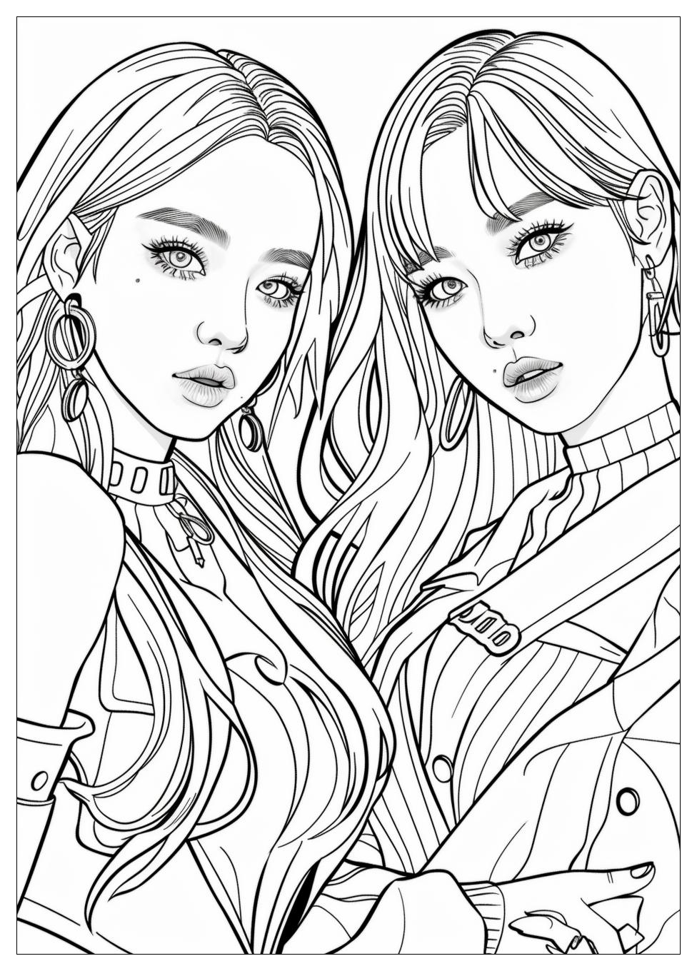 Blackpink Coloring Pages-4