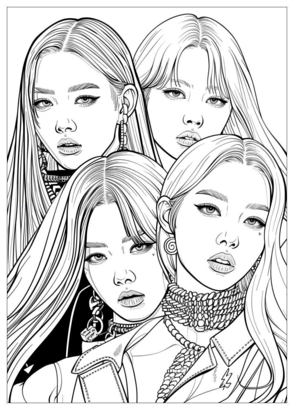 Blackpink Coloring Pages-7