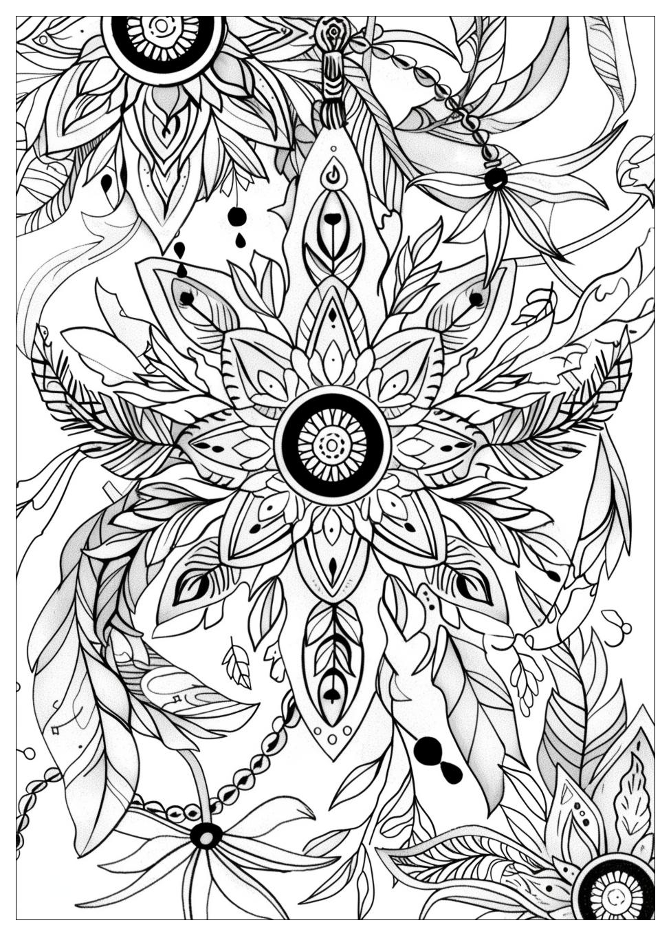 Boho Coloring Pages-19