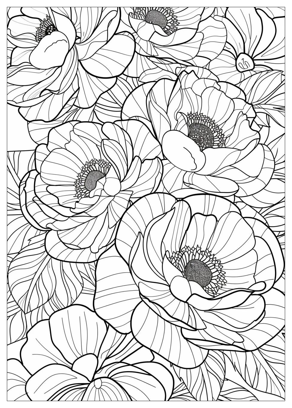 Bouquet Of Flowers Coloring Pages-1