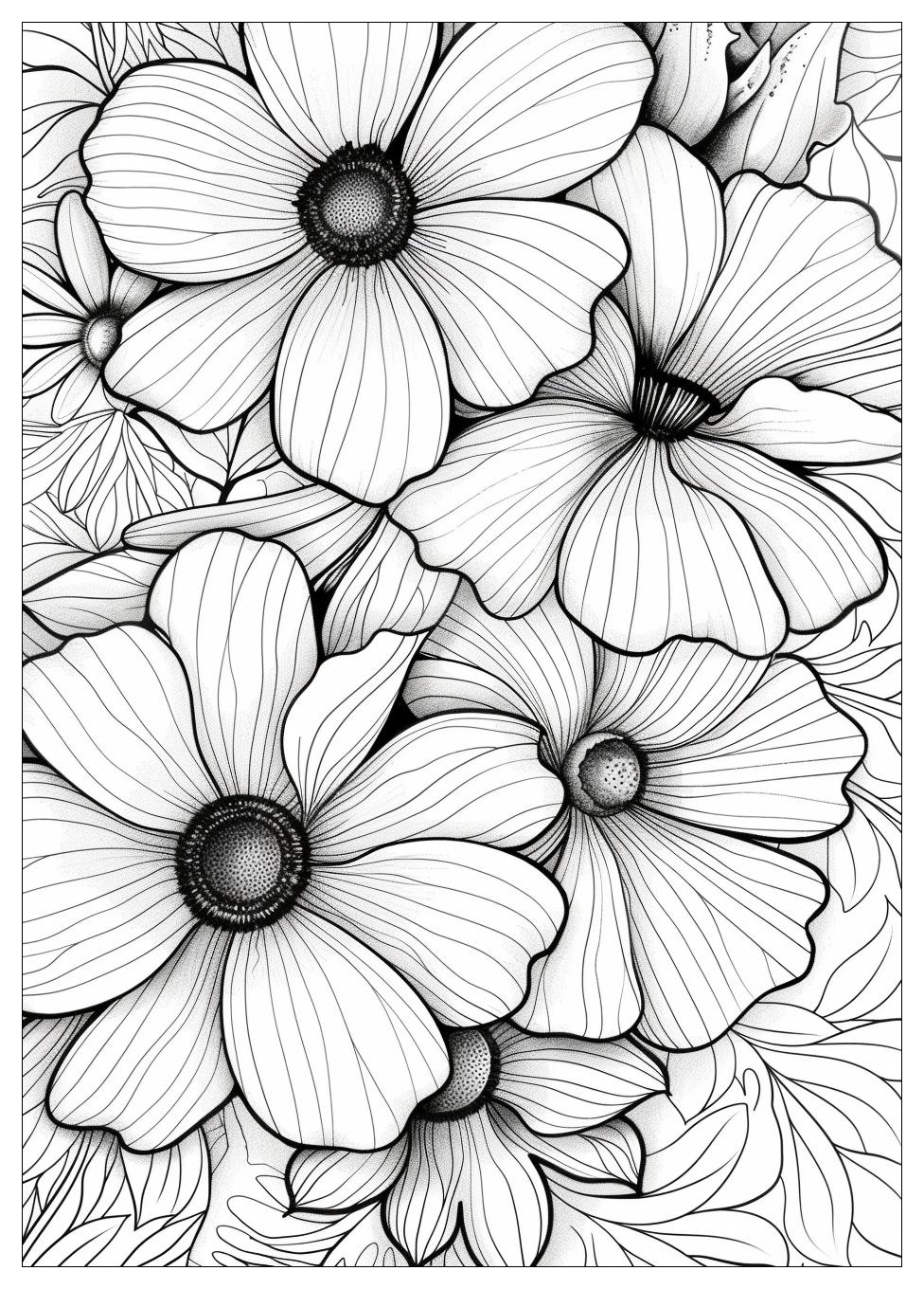 Bouquet Of Flowers Coloring Pages-10