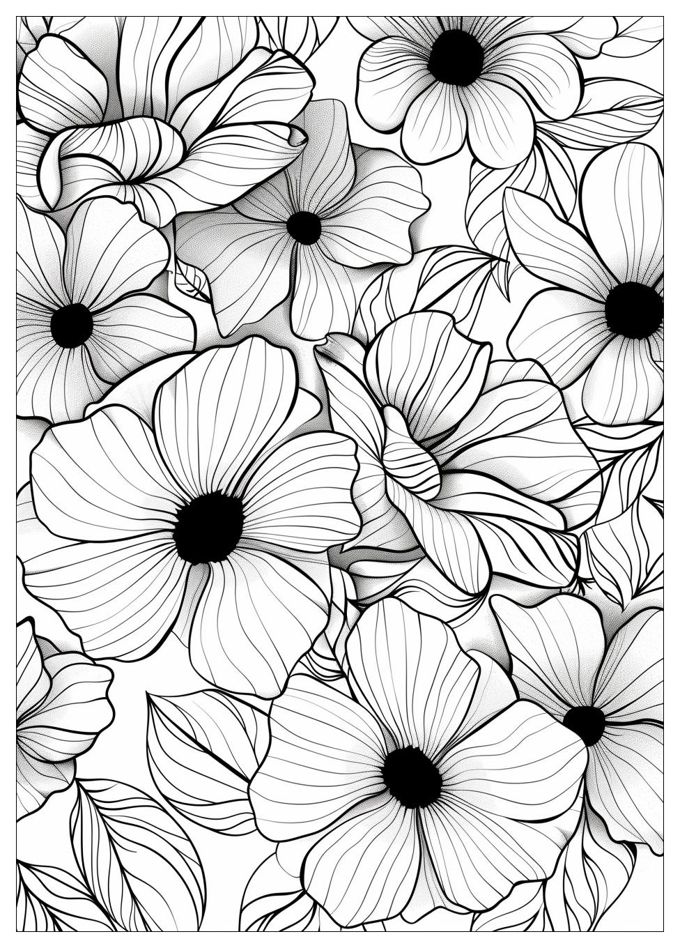 Bouquet Of Flowers Coloring Pages-19