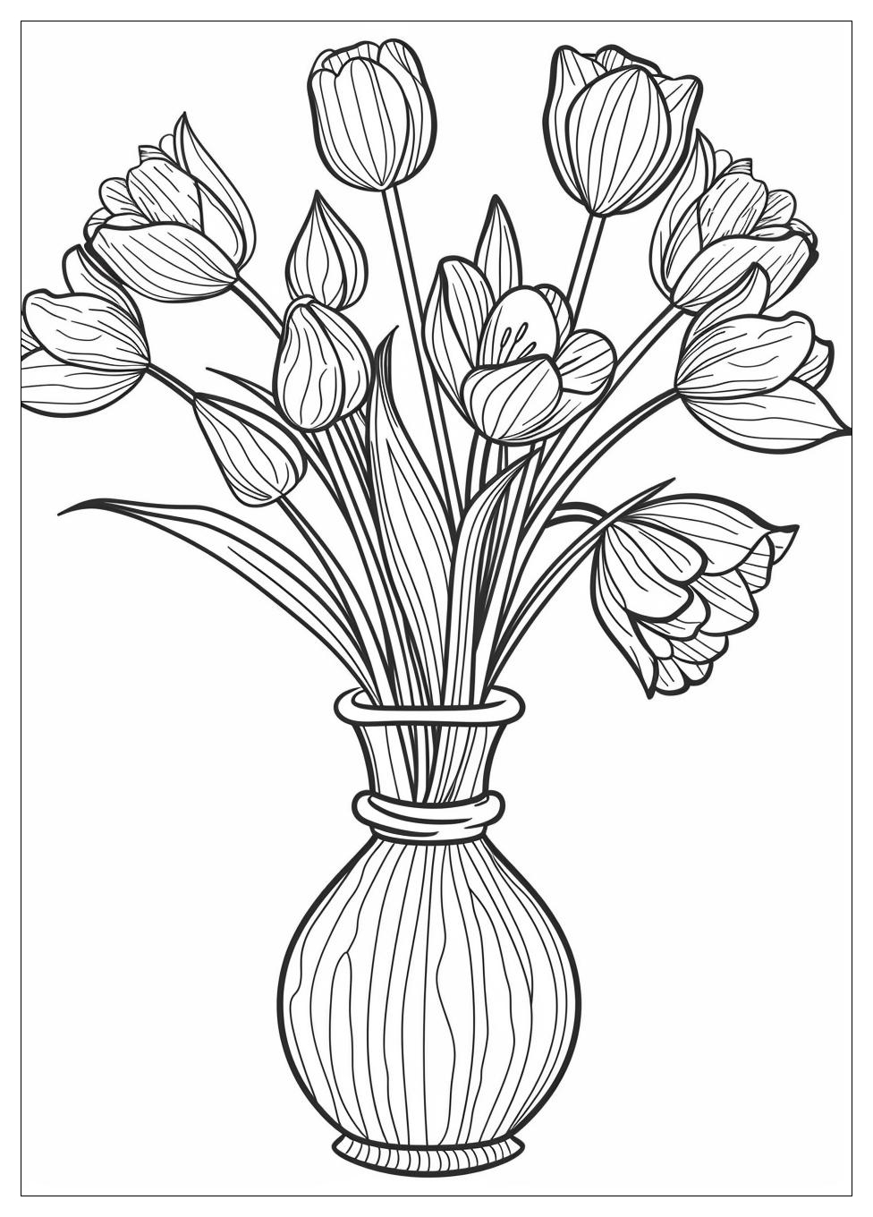 Bouquet Of Flowers Coloring Pages-5