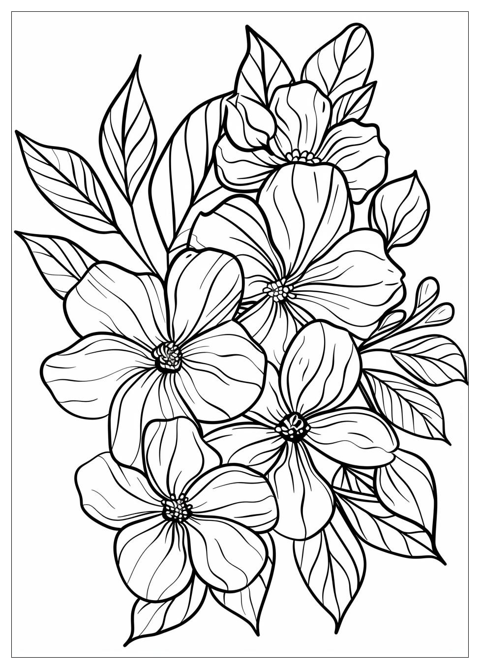 Bouquet Of Flowers Coloring Pages-9