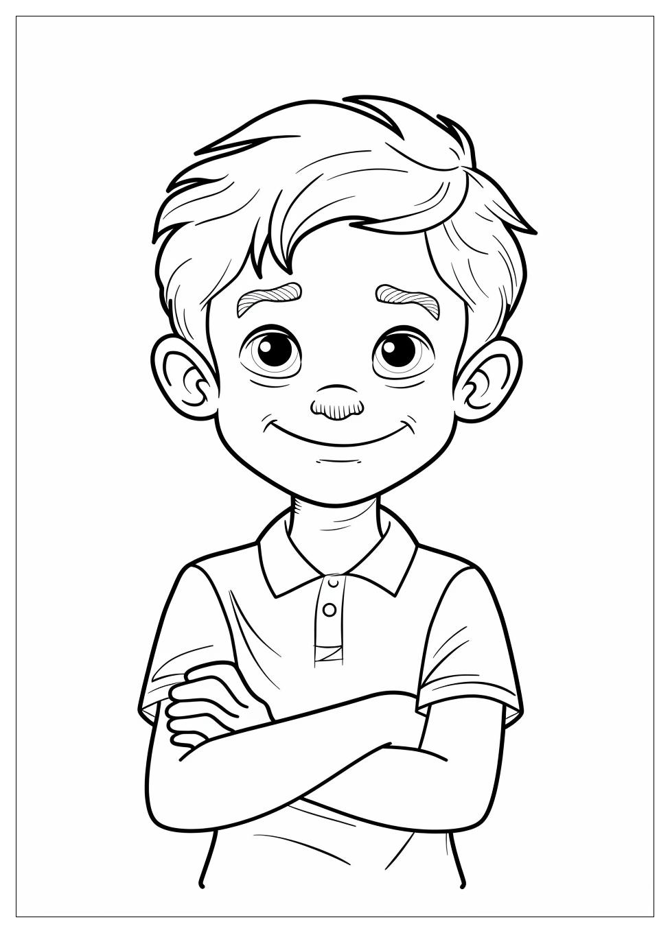 Boys Coloring Pages-12