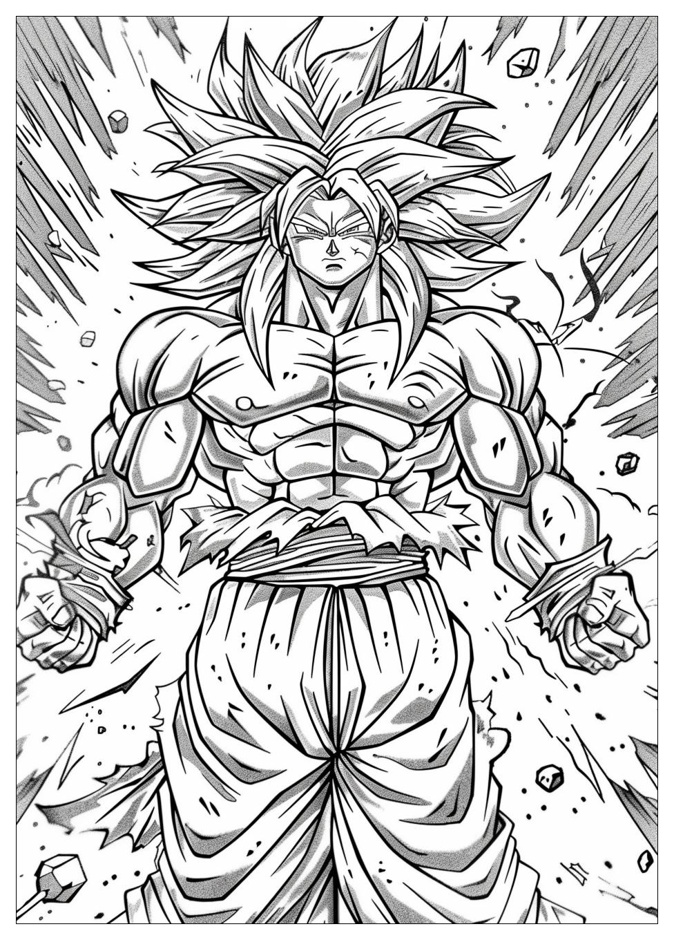 Broly Coloring Pages-11