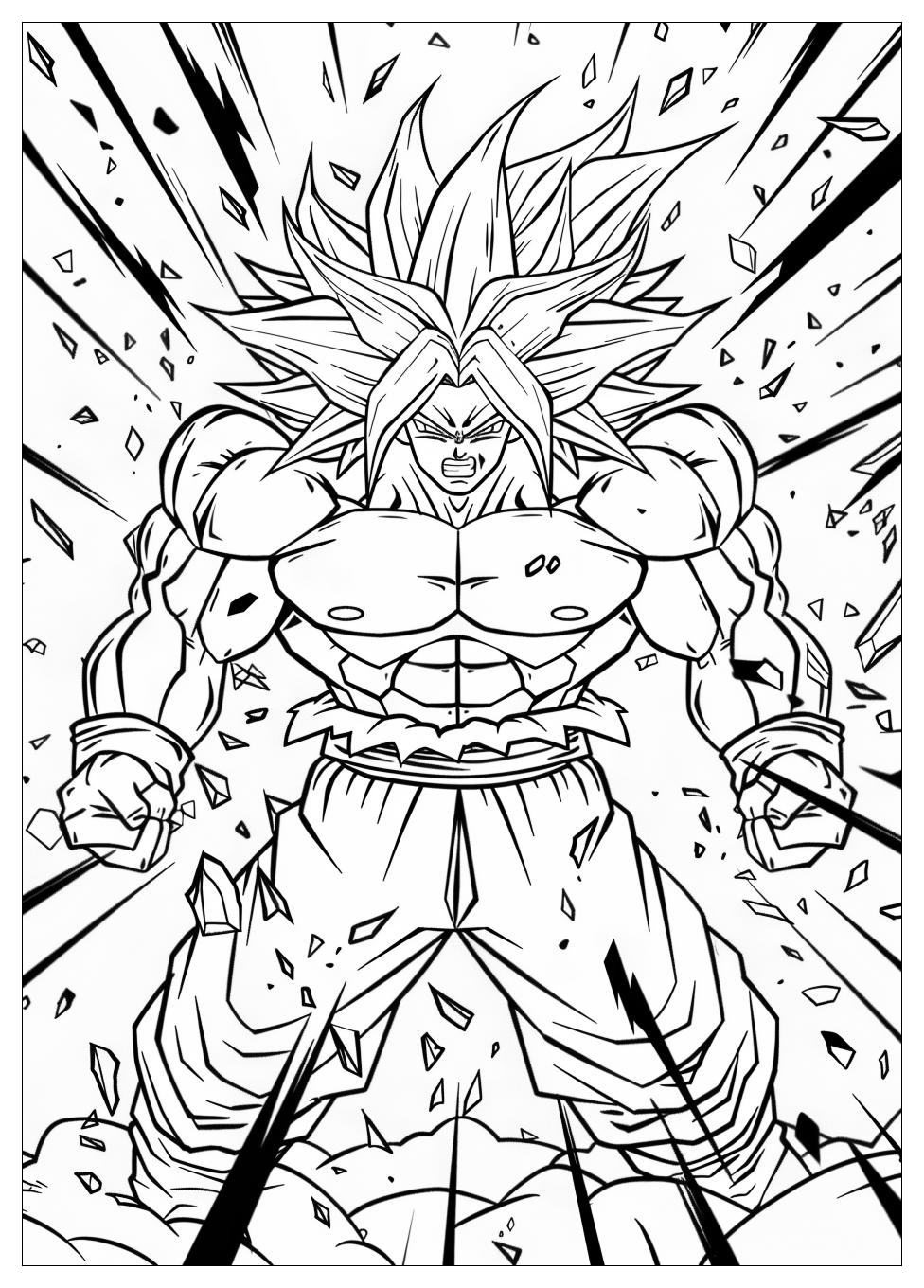 Broly Coloring Pages-12