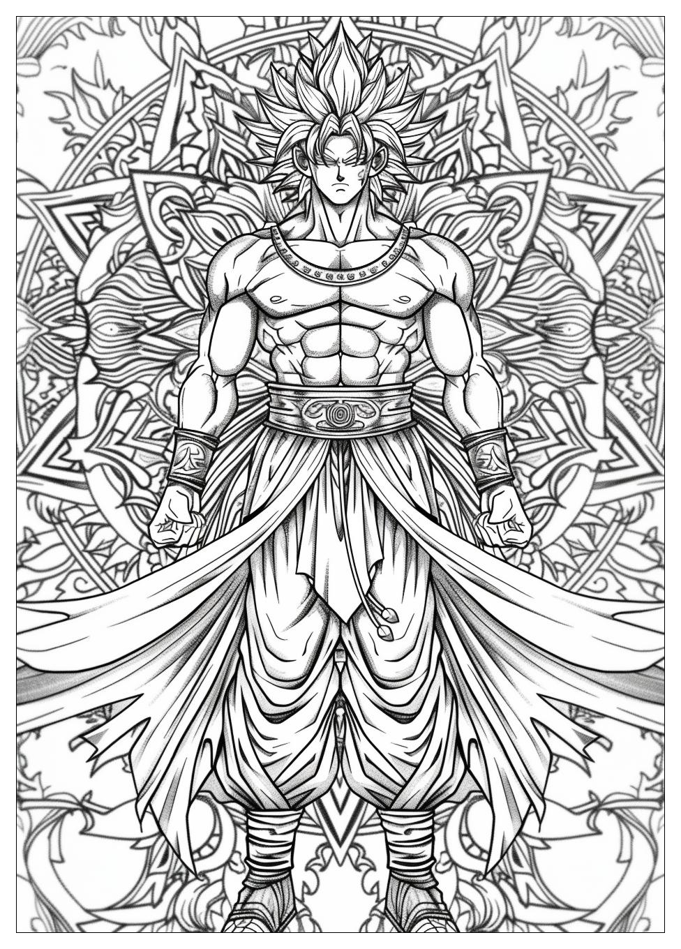 Broly Coloring Pages-14