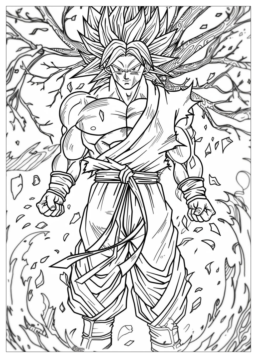 Broly Coloring Pages-16