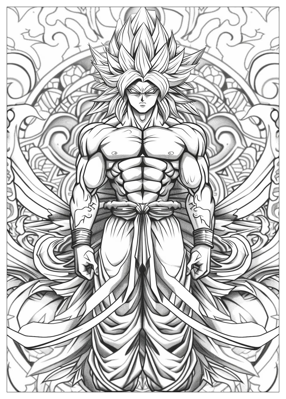 Broly Coloring Pages-17