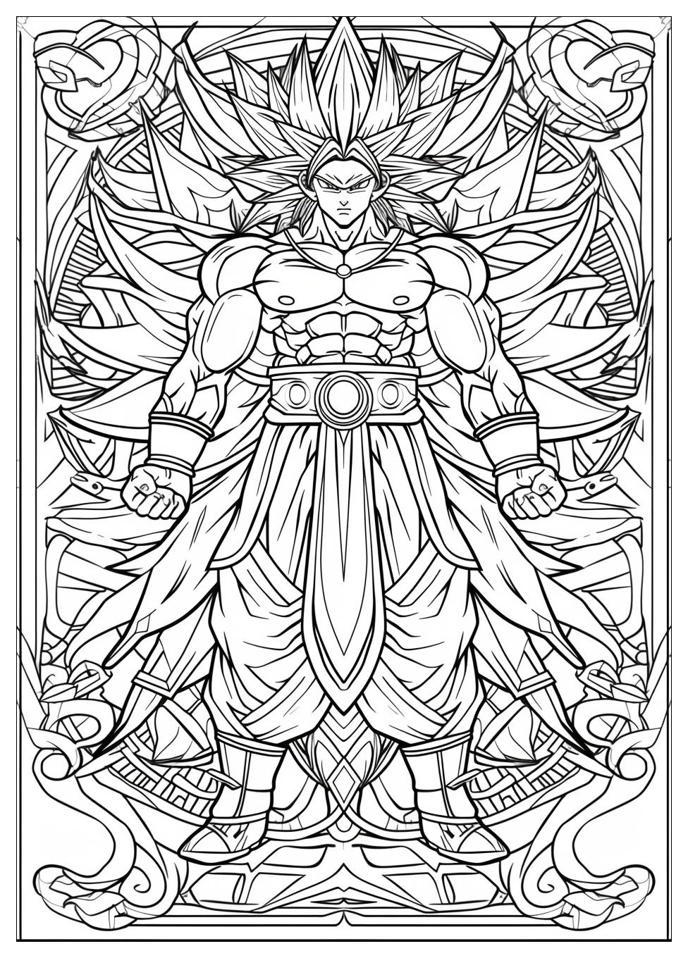 Broly Coloring Pages-19