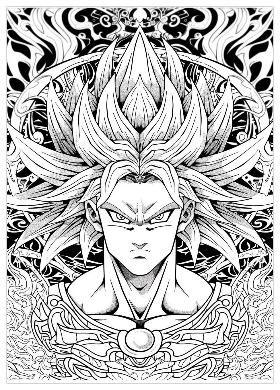 Broly Coloring Pages-20