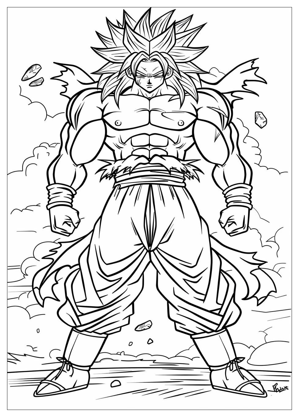 Broly Coloring Pages-6