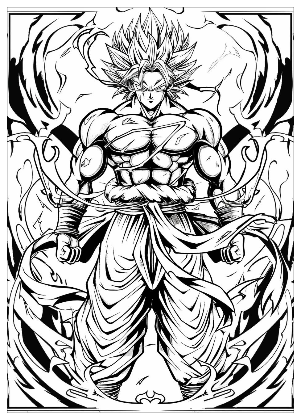 Broly Coloring Pages-9