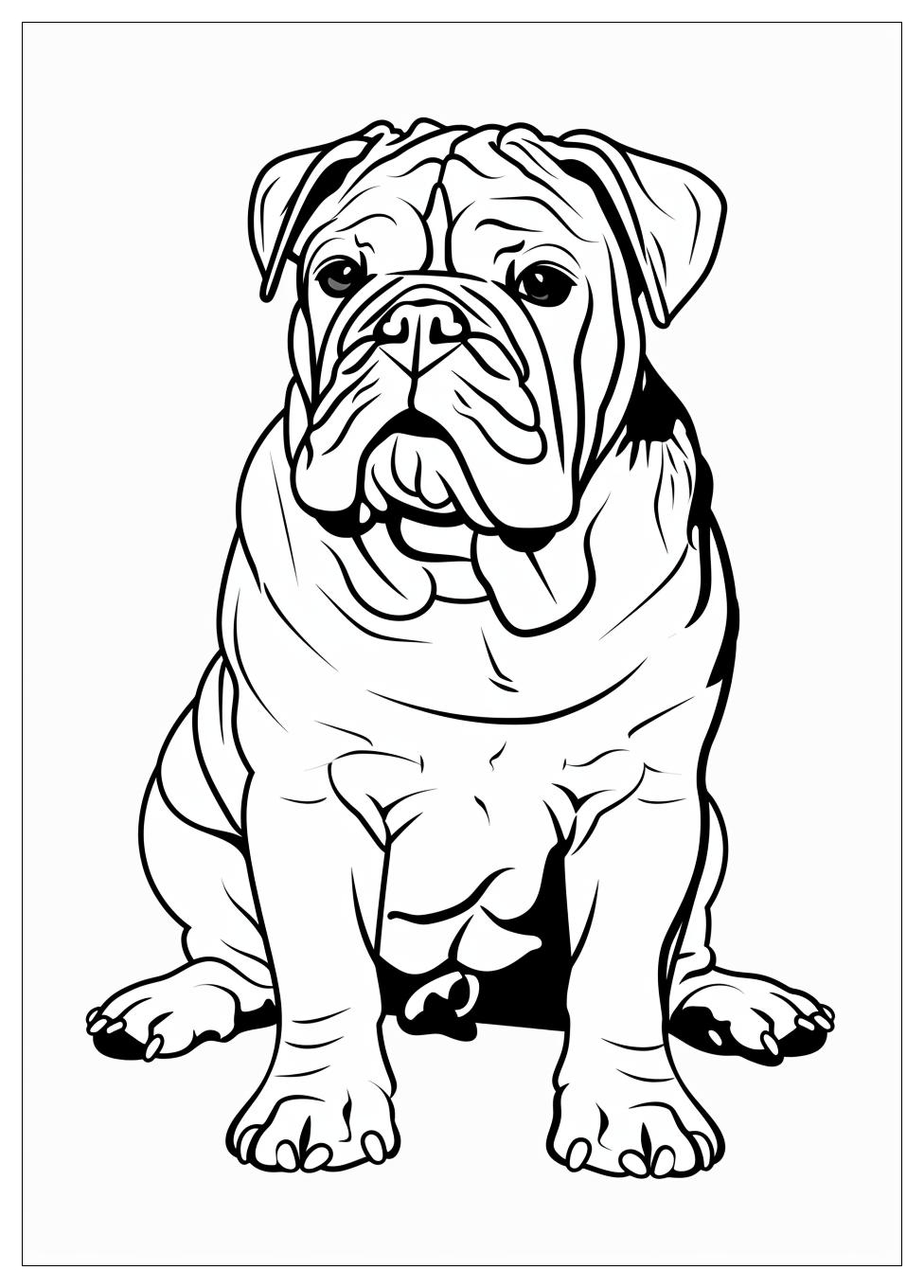 Bulldog Coloring Pages-10