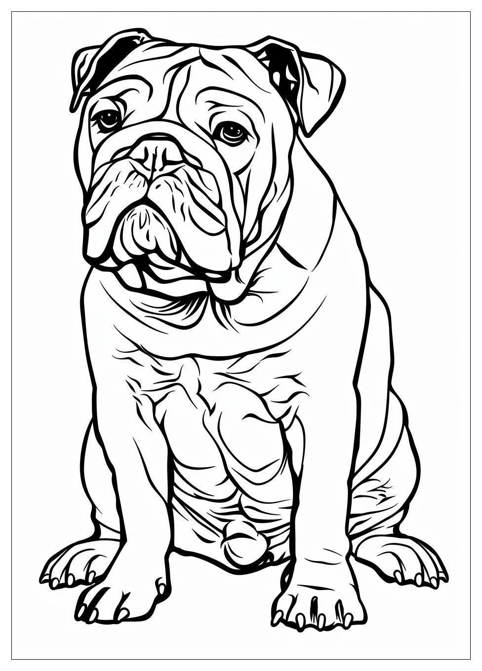 Bulldog Coloring Pages-11