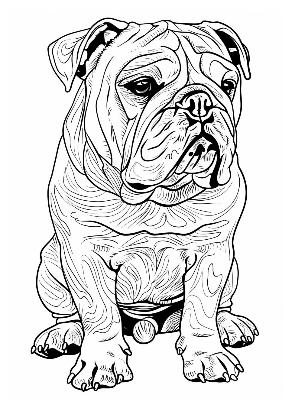 Bulldog Coloring Pages-17