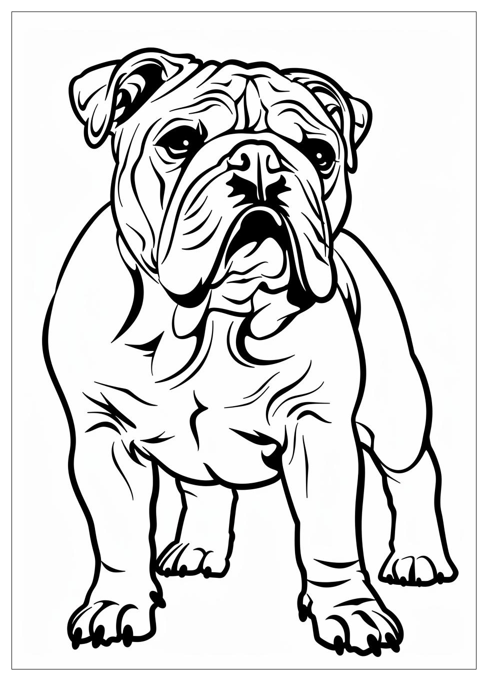 Bulldog Coloring Pages-2