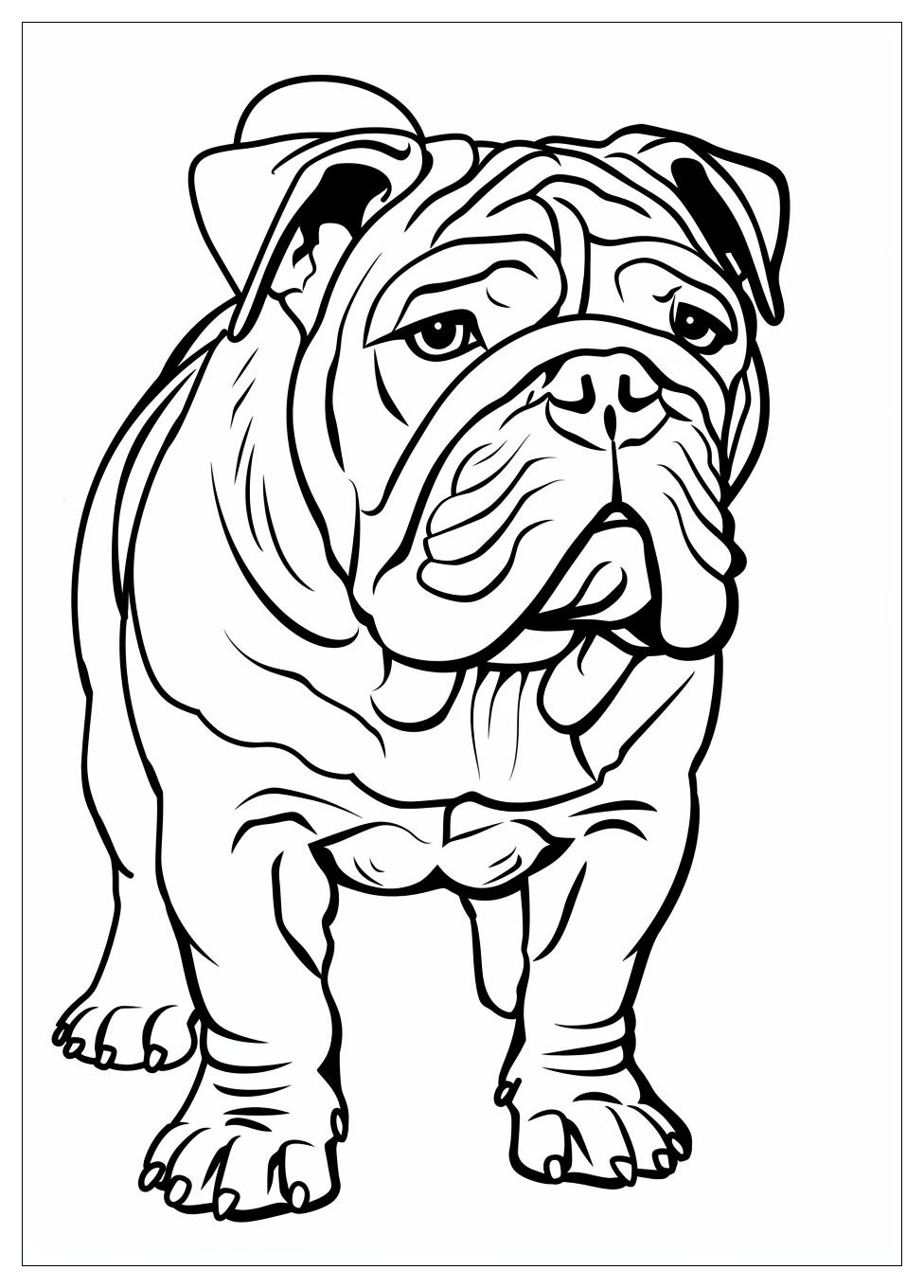 Bulldog Coloring Pages-3