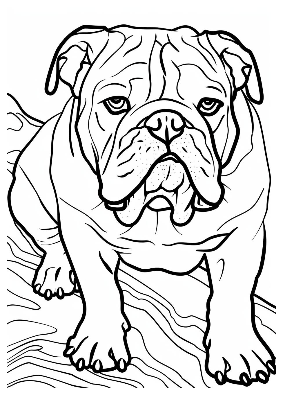 Bulldog Coloring Pages-5