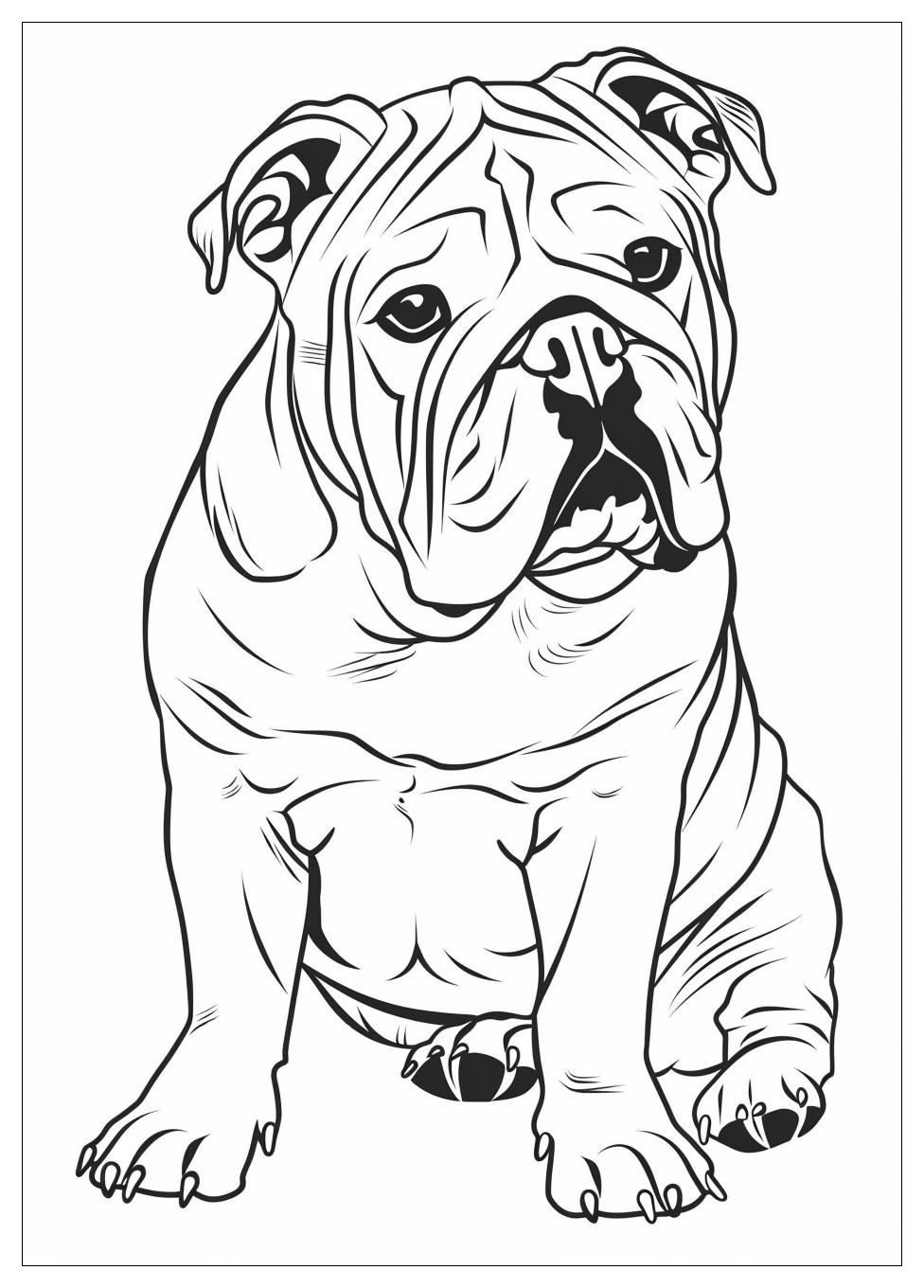 Bulldog Coloring Pages-6