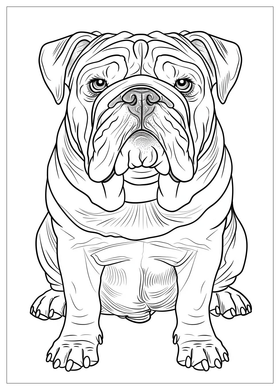 Bulldog Coloring Pages-7