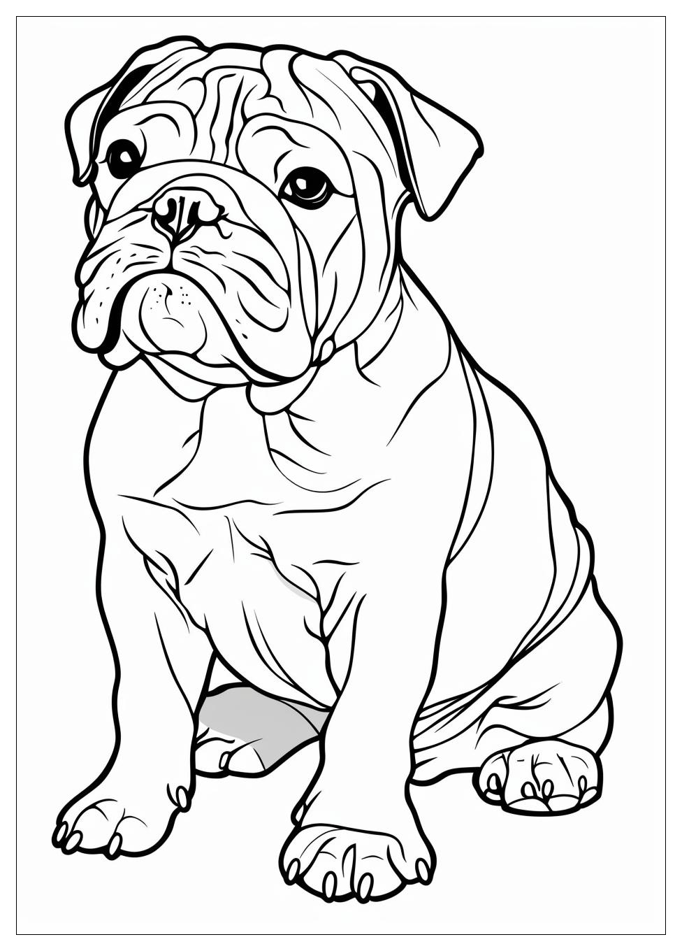 Bulldog Coloring Pages-8