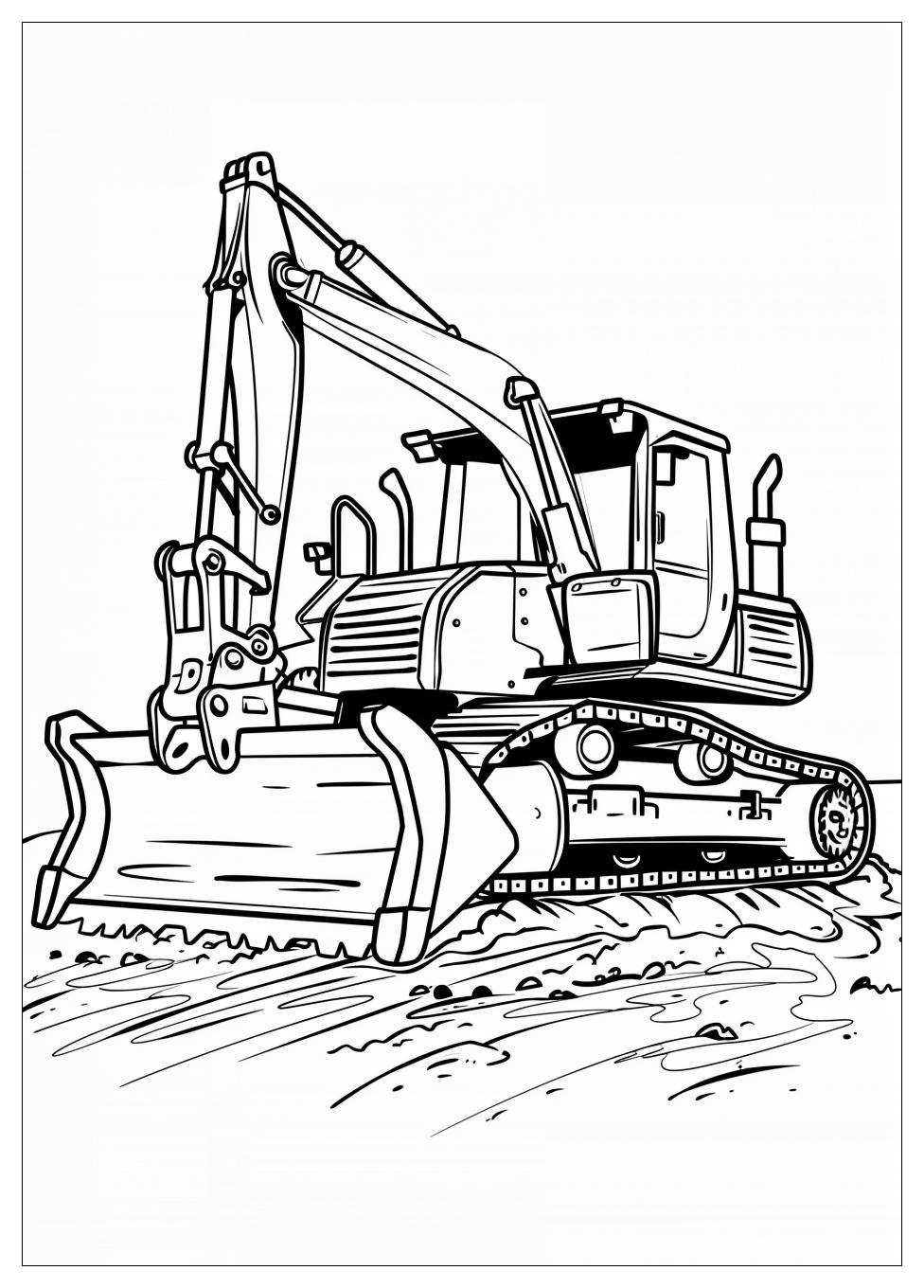 Bulldozer Coloring Pages-10