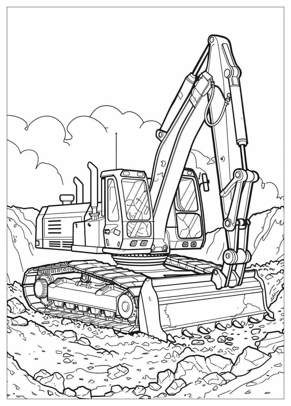 Bulldozer Coloring Pages-14