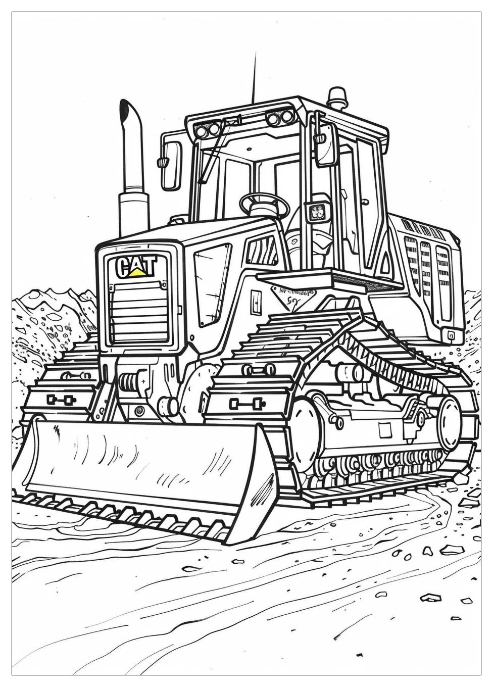 Bulldozer Coloring Pages-15