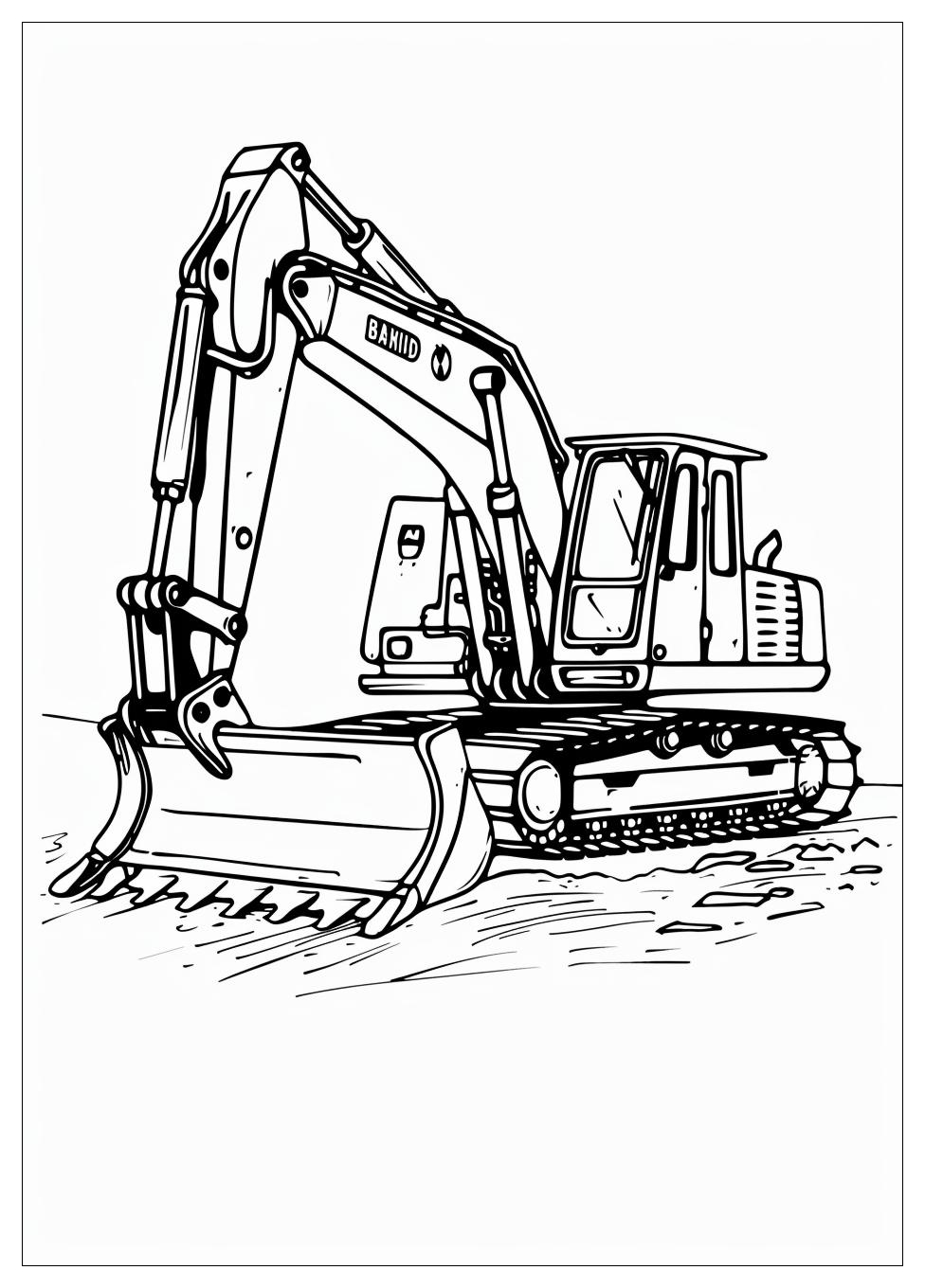 Bulldozer Coloring Pages-18