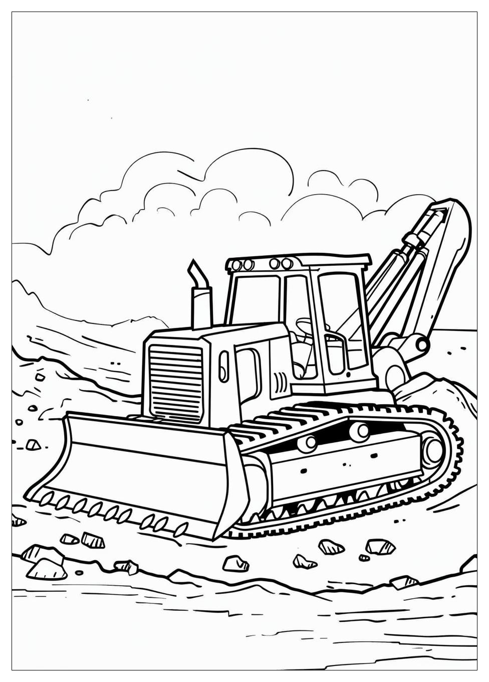 Bulldozer Coloring Pages-2