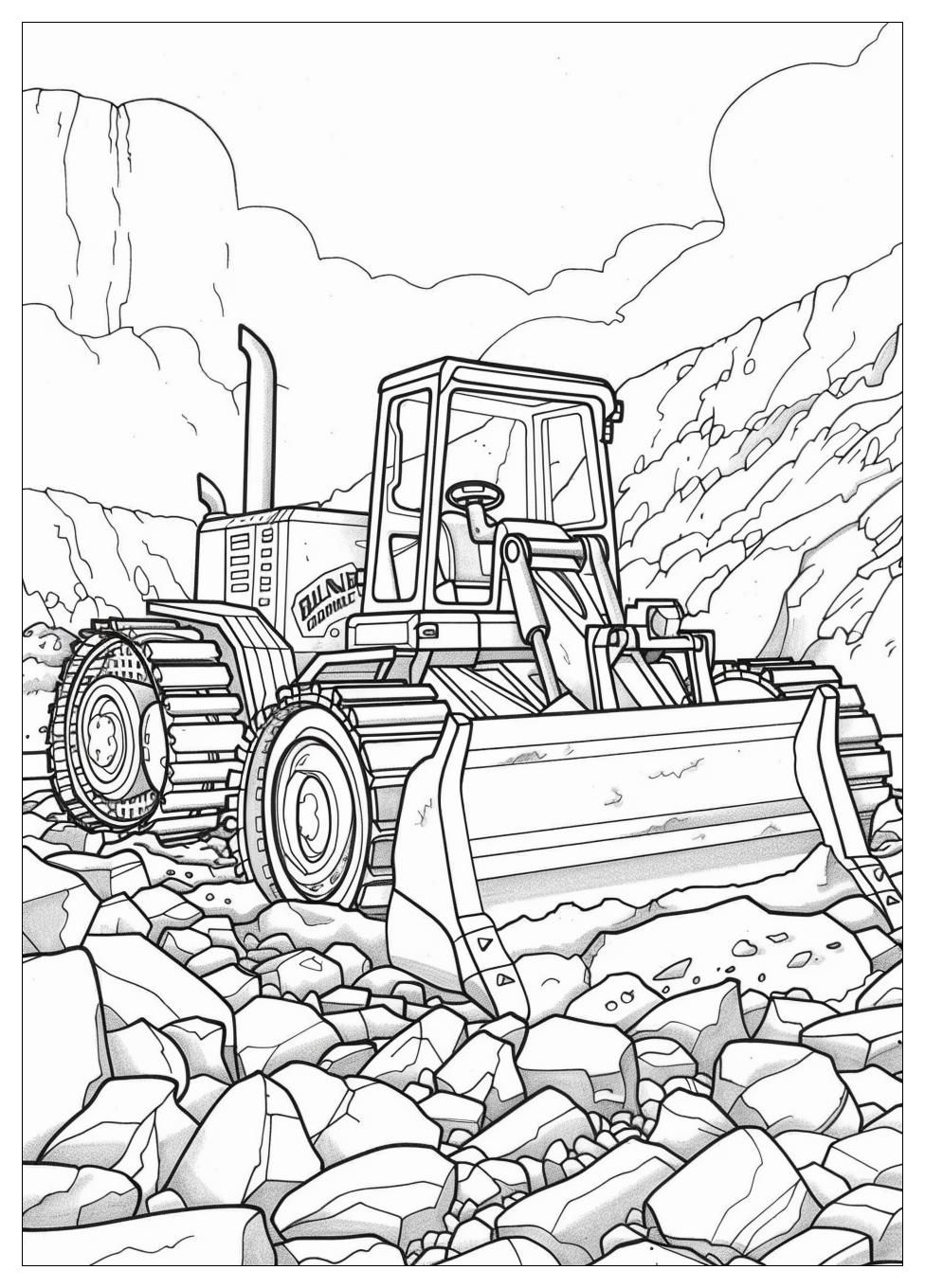 Bulldozer Coloring Pages-20