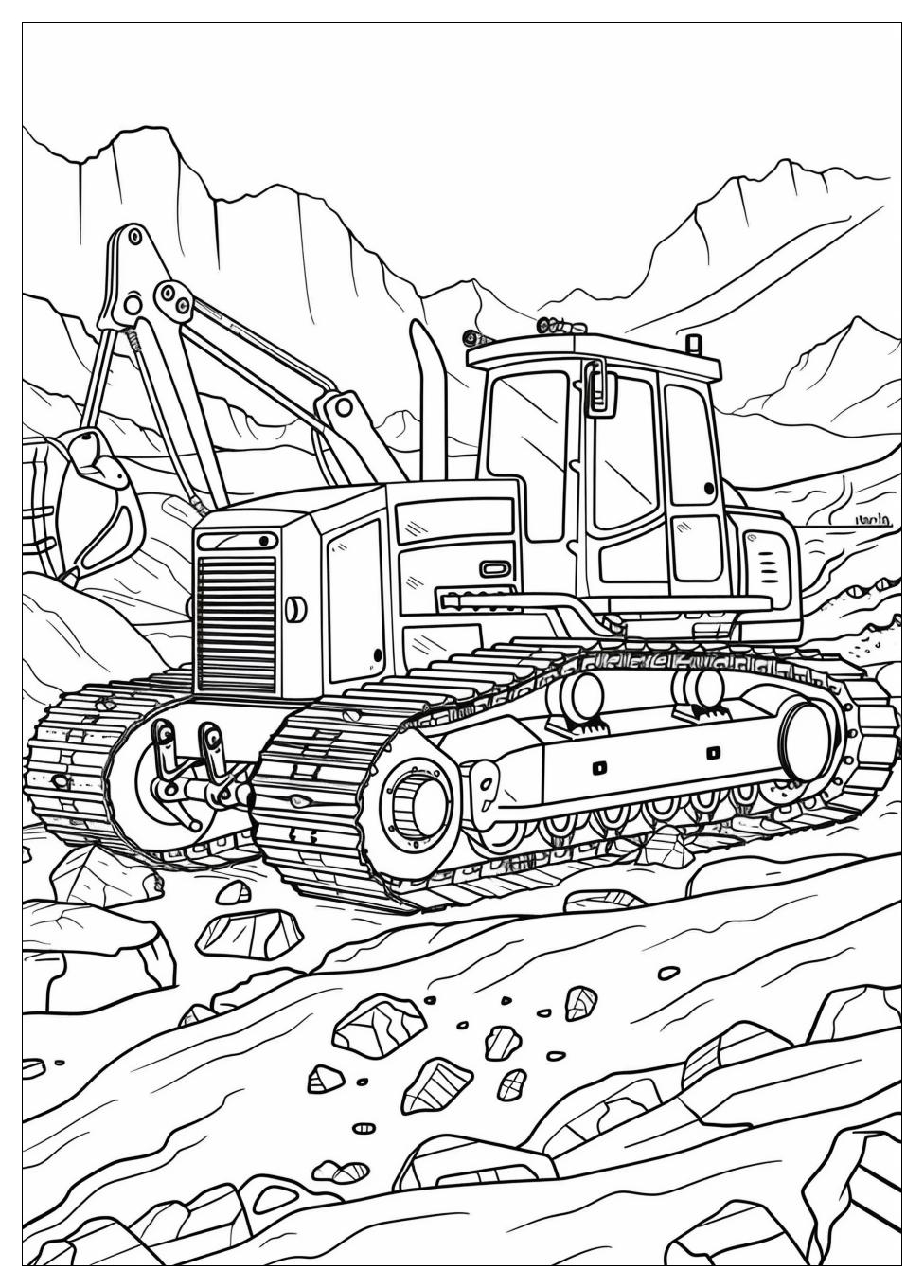 Bulldozer Coloring Pages-5