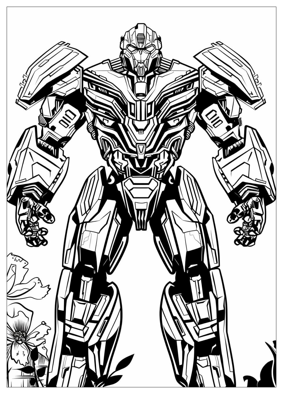 Bumblebee Transformers Coloring Pages-1