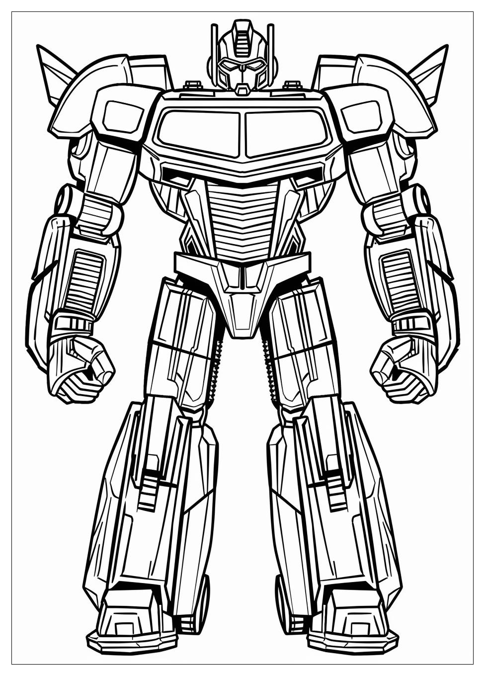 Bumblebee Transformers Coloring Pages-12