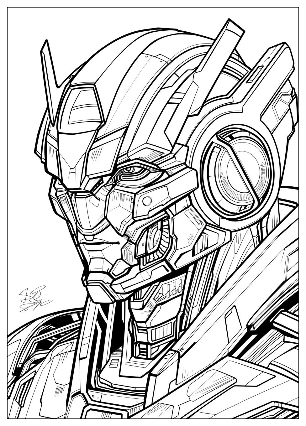 Bumblebee Transformers Coloring Pages-14