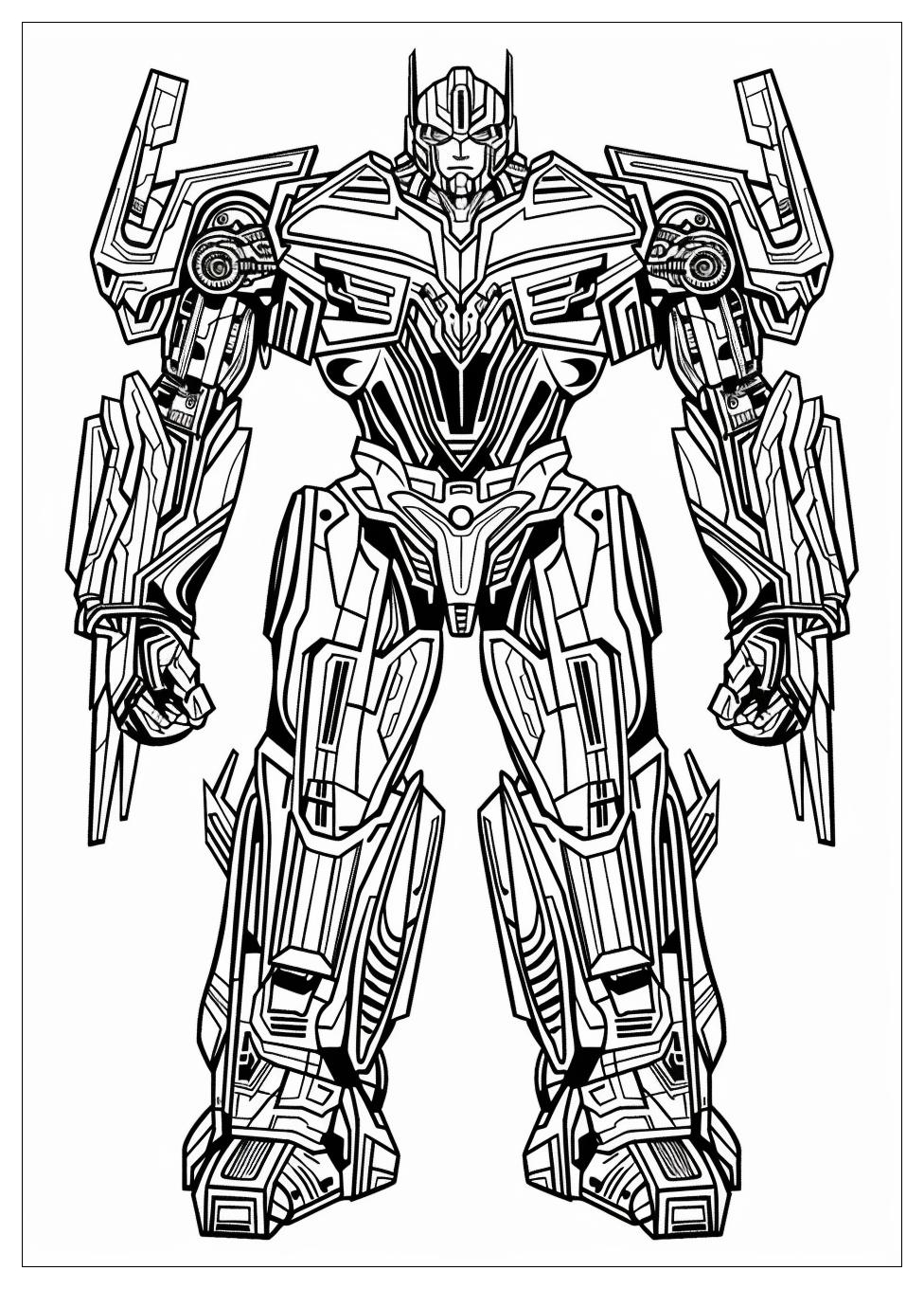 Bumblebee Transformers Coloring Pages-16