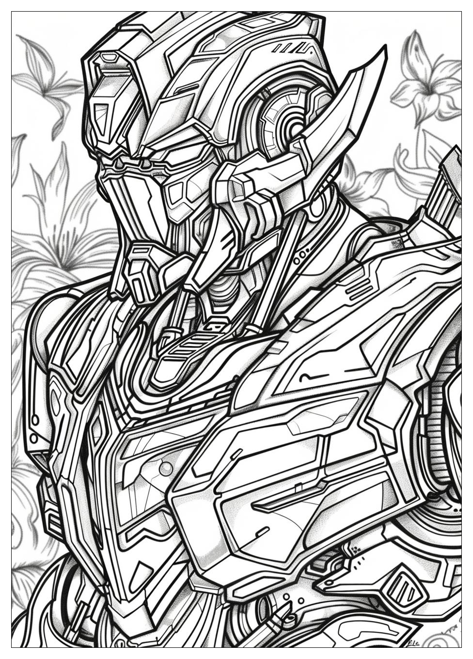 Bumblebee Transformers Coloring Pages-18