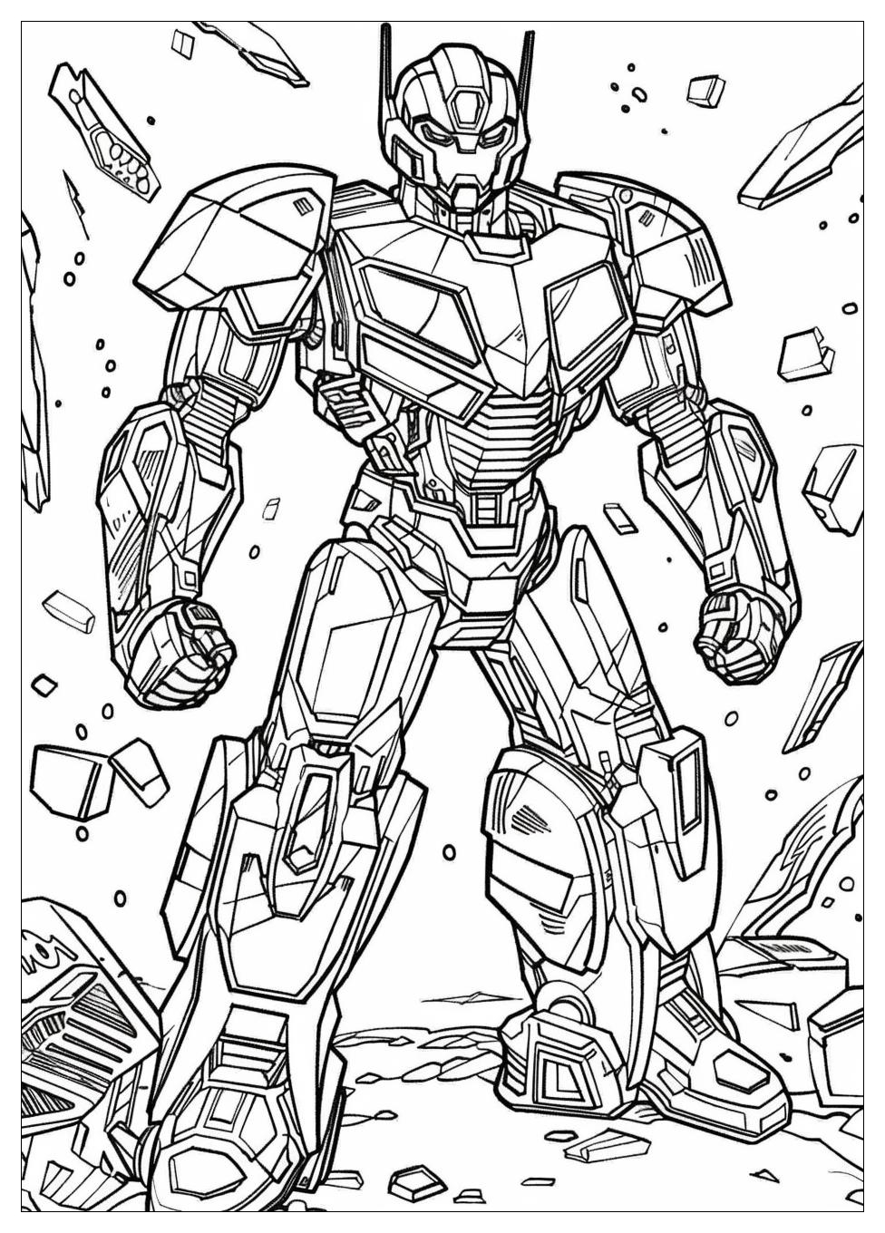 Bumblebee Transformers Coloring Pages-4