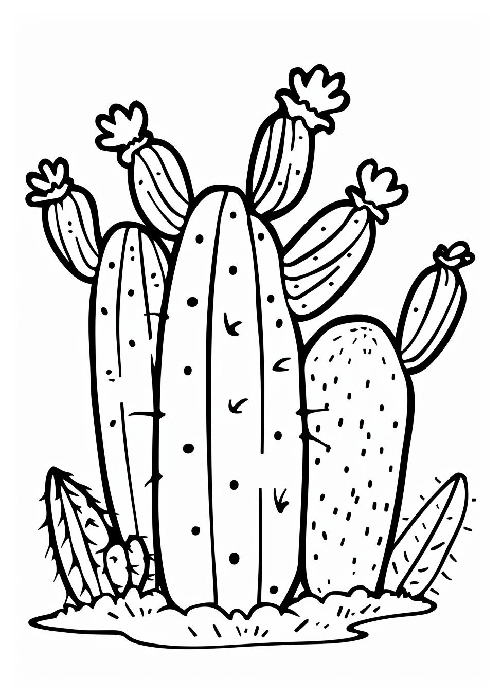 Cactus Coloring Pages-1