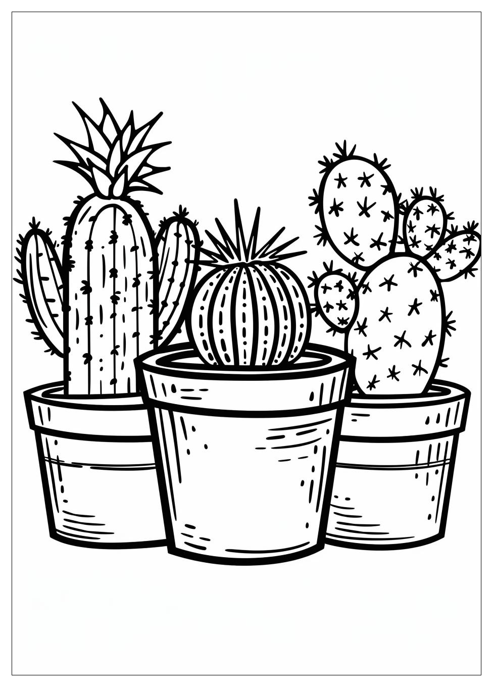 Cactus Coloring Pages-11