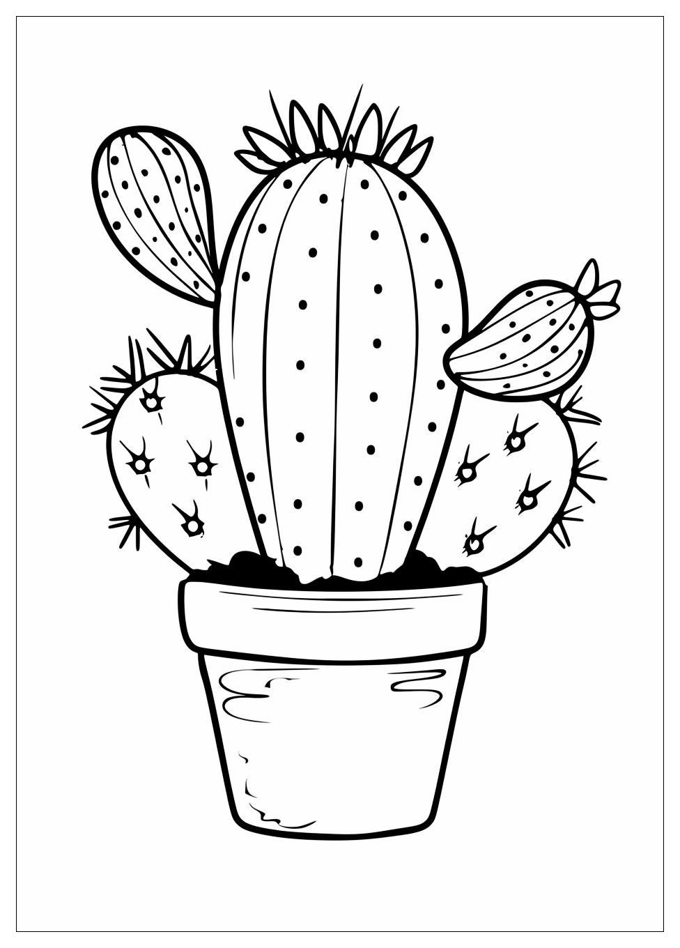 Cactus Coloring Pages-12