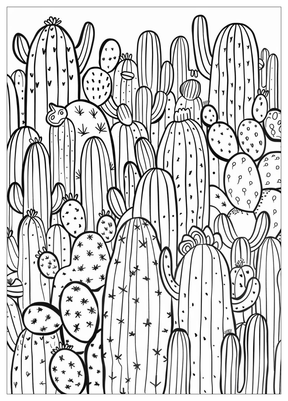 Cactus Coloring Pages-14