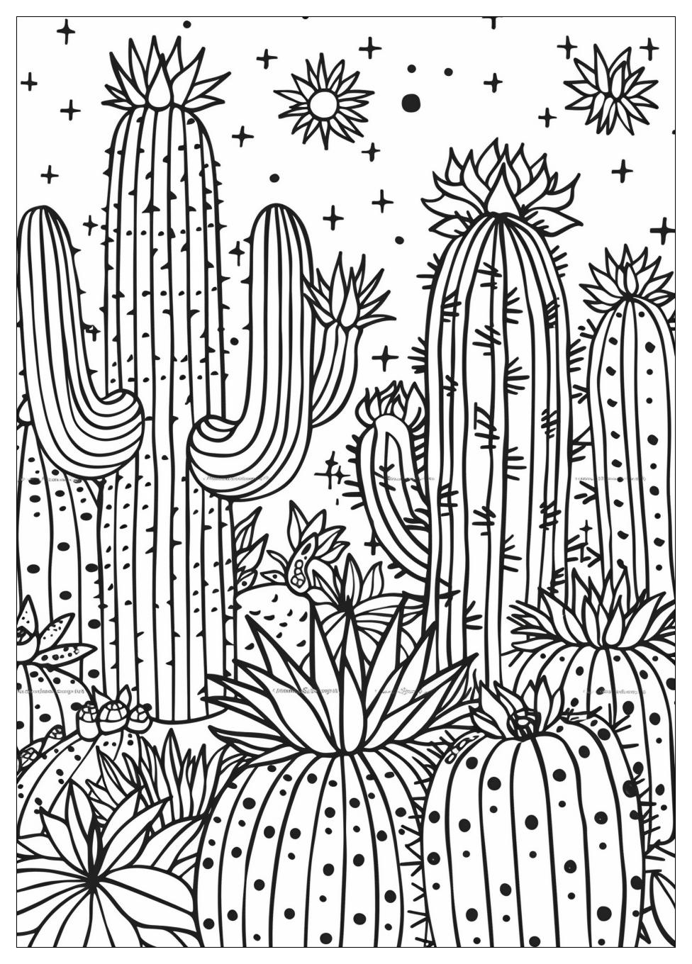 Cactus Coloring Pages-15