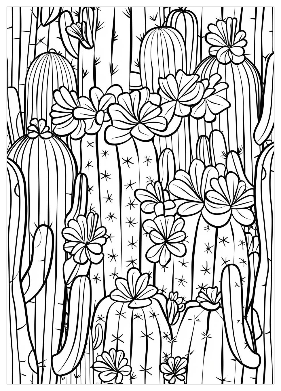 Cactus Coloring Pages-19