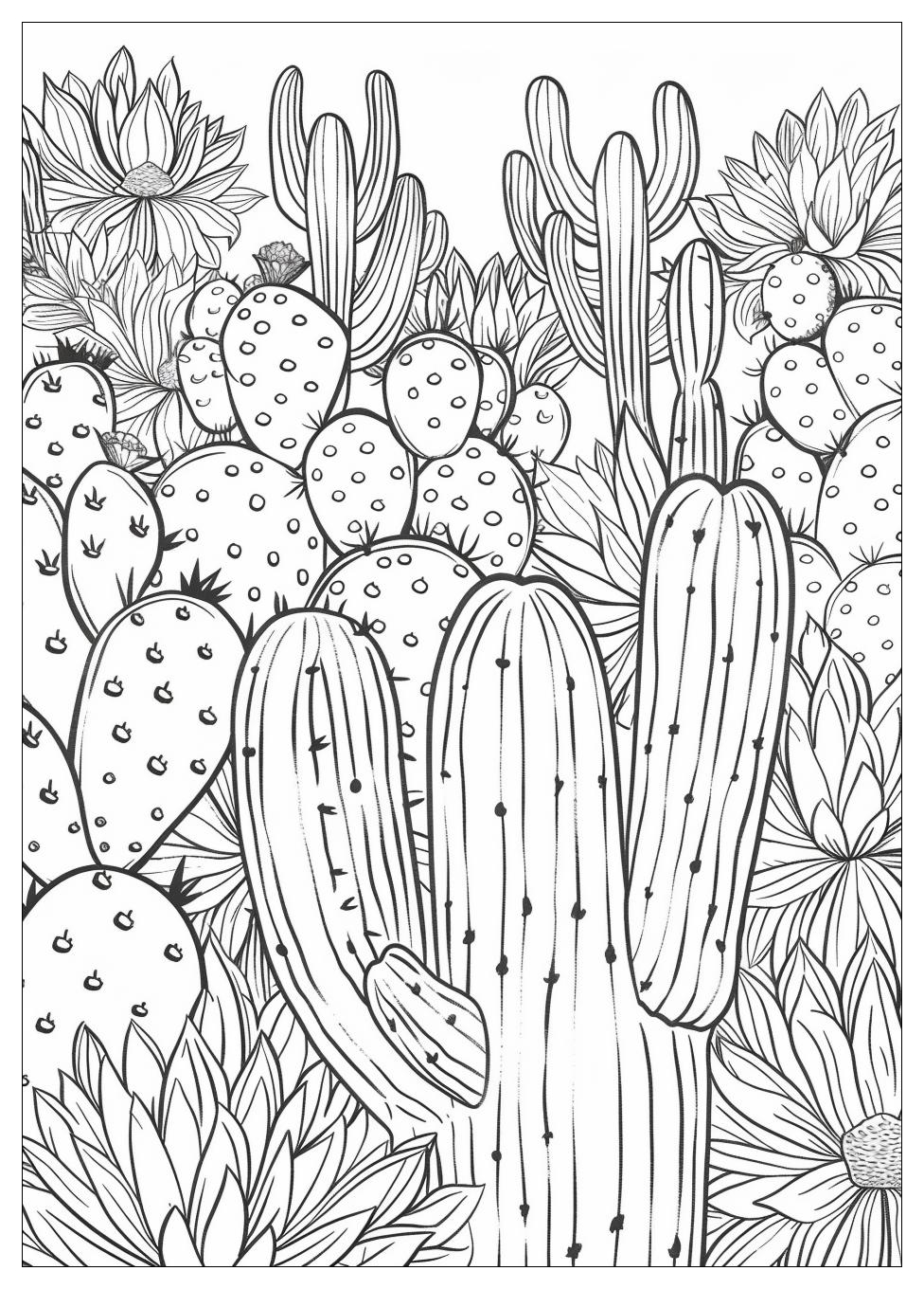 Cactus Coloring Pages-20