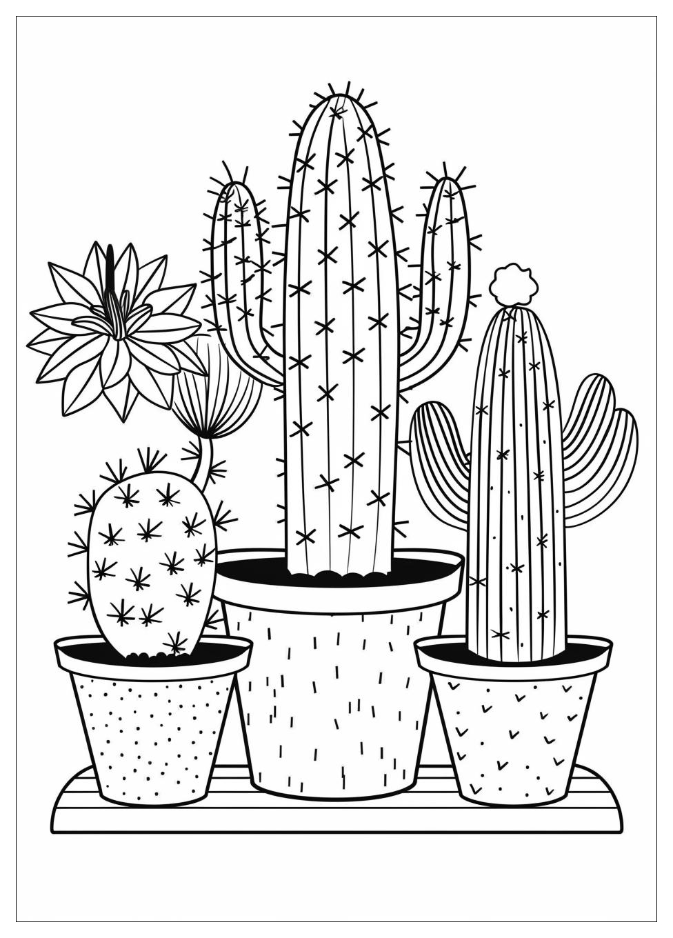 Cactus Coloring Pages-4