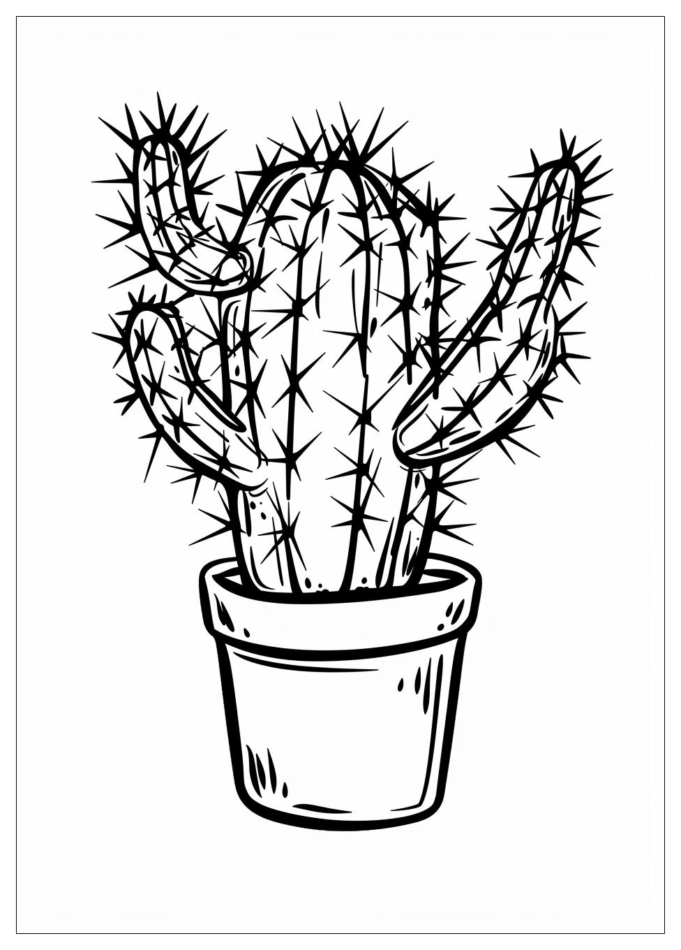 Cactus Coloring Pages-5